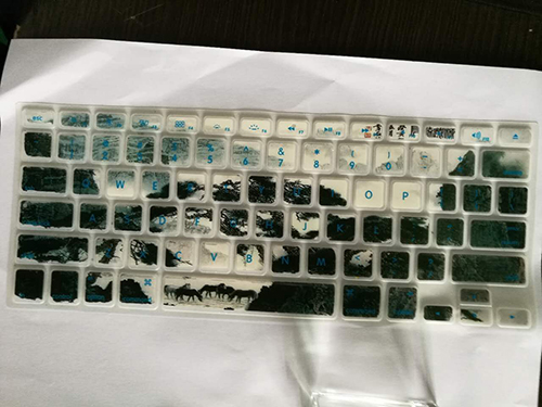 硅胶键盘热转印